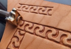 MEANDRE, leather stamp