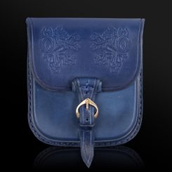 BOHEMIA, Ledertasche - blau