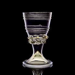Mittelalterliches Weinglas, 14. Jahrhundert, Frankreich