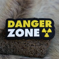 Danger Zone Patch 3D PVC