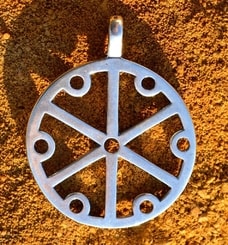 GROMOVITI ZNACI, Thundermarks of Perun, Slavic Amulet, Ag 925