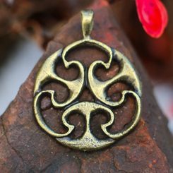 Amulette de la vie, pendentif celtique, réplique en zinc