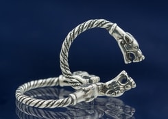 Silber Ring mit Wolf-Motiv