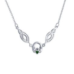 CLADDAGH NECKLACE, silver