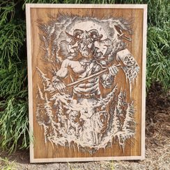 CHERNOBOG Wall Decoration 30x40 wood