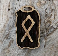 OTHILA, Rune - Futhark, Wood