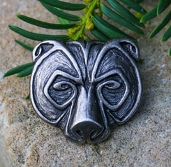 Pendentif Ursus Ours, étain