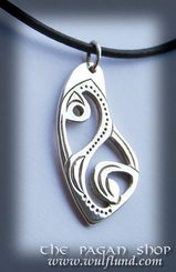 Celtic Necklace, handcrafted silver jewel IX