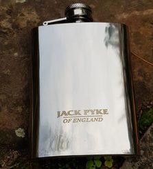 HIP FLASK, Stainless Steel, 4 oz/118 ml