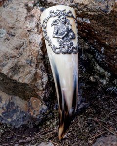 KNIGHT'S DRINKING HORN, MEDIEVAL STYLE - HORNS WITH TIN{% if kategorie.adresa_nazvy[0] != zbozi.kategorie.nazev %} - HORN PRODUCTS{% endif %}