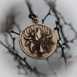 SLAVIC WOLF PENDANT, BRONZE - SLAVIC AMULETS{% if kategorie.adresa_nazvy[0] != zbozi.kategorie.nazev %} - JEWELLERY - BRONZE, ZINC{% endif %}