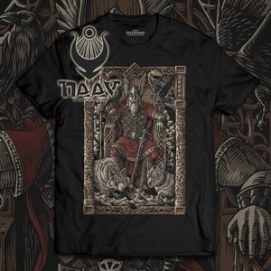 ODIN ON THE THRONE, VIKING T-SHIRT - PAGAN T-SHIRTS NAAV FASHION{% if kategorie.adresa_nazvy[0] != zbozi.kategorie.nazev %} - T-SHIRTS, BOOTS{% endif %}