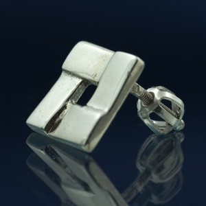 QUADRAT, ART NOUVEAU, SILVER EARRINGS - EARRINGS{% if kategorie.adresa_nazvy[0] != zbozi.kategorie.nazev %} - SILVER JEWELLERY{% endif %}