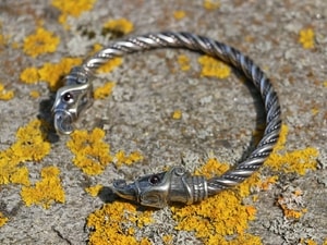 HUGINN AND MUNINN, VIKING BRACELET, SILVER - BRACELETS{% if kategorie.adresa_nazvy[0] != zbozi.kategorie.nazev %} - SILVER JEWELLERY{% endif %}