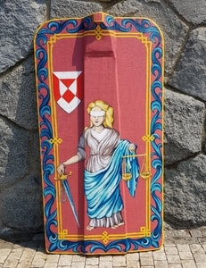 HAND PAINTED PAVISE, LONG WOODEN SHIELD I - BEMALTE SCHILDE{% if kategorie.adresa_nazvy[0] != zbozi.kategorie.nazev %} - RÜSTUNGEN{% endif %}