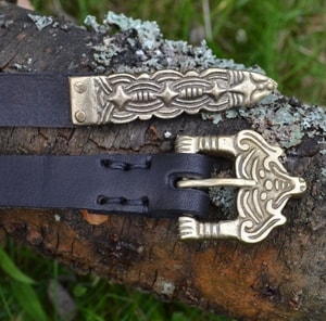 BORRE, LEATHER VIKING BELT, BLACK, (PEWTER, LEATHER) - BELTS{% if kategorie.adresa_nazvy[0] != zbozi.kategorie.nazev %} - LEATHER PRODUCTS{% endif %}