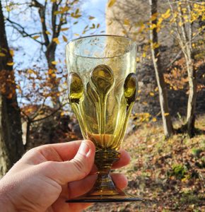 PERCHTA, BOHEMIAN MEDIEVAL GOBLET, GREEN FOREST GLASS - HISTORICAL GLASS{% if kategorie.adresa_nazvy[0] != zbozi.kategorie.nazev %} - CERAMICS, GLASS{% endif %}