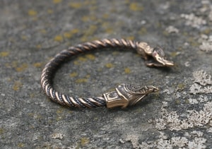 MIDGARDSCHLANGE, WIKINGER ARMBAND, BRONZE - WIKINGER, SLAWISCHE, KELTISCHE ARMBÄNDER - BRONZE{% if kategorie.adresa_nazvy[0] != zbozi.kategorie.nazev %} - SCHMUCKSTÜCKE{% endif %}