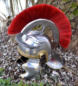 ROMAN HELMET WITH RED PLUME - ROMAN AND CELTIC HELMETS{% if kategorie.adresa_nazvy[0] != zbozi.kategorie.nazev %} - ARMOUR HELMETS, SHIELDS{% endif %}