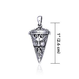 THE GREENMAN, TOP OPEN SILVER PENDANT - ANHÄNGER - SCHMUCK, SILBER{% if kategorie.adresa_nazvy[0] != zbozi.kategorie.nazev %} - SILBER SCHMUCKSTÜCKE{% endif %}