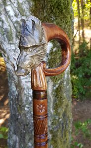 WILD BOAR - WALKING STICK, WOODEN CANE - WALKING CANES{% if kategorie.adresa_nazvy[0] != zbozi.kategorie.nazev %} - WOOD{% endif %}