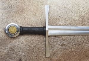 MALBORK, MEDIEVAL TEMPLAR SWORD FULL TANG - MEDIEVAL SWORDS{% if kategorie.adresa_nazvy[0] != zbozi.kategorie.nazev %} - WEAPONS - SWORDS, AXES, KNIVES{% endif %}