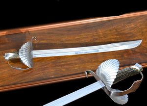 17TH CENTURY HANGER WITH ANTLER, GREENWICH, LONDON - RENAISSANCE SWORDS, RAPIERS, SABRES{% if kategorie.adresa_nazvy[0] != zbozi.kategorie.nazev %} - WEAPONS - SWORDS, AXES, KNIVES{% endif %}