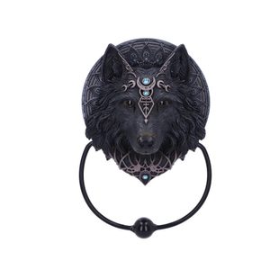 WOLF MOON DOOR KNOCKER 20.5CM - FIGUREN, LAMPEN{% if kategorie.adresa_nazvy[0] != zbozi.kategorie.nazev %} - FIGUREN, DEKORATIONEN{% endif %}