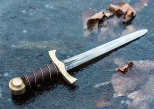 MEDIEVAL DAGGER - BRASS AND STEEL - SWORDFIGHT DAGGERS{% if kategorie.adresa_nazvy[0] != zbozi.kategorie.nazev %} - WEAPONS - SWORDS, AXES, KNIVES{% endif %}