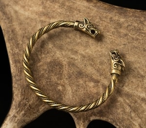 FENRIR, VIKING WOLF BRACELET, BRASS - BRONZE HISTORICAL JEWELS{% if kategorie.adresa_nazvy[0] != zbozi.kategorie.nazev %} - JEWELLERY - BRONZE, ZINC{% endif %}