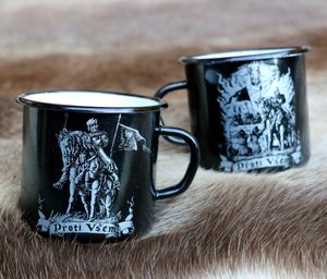 HUSSITES MEDIEVAL ENAMEL MUG - MUGS, GOBLETS, SCARVES{% if kategorie.adresa_nazvy[0] != zbozi.kategorie.nazev %} - HOME DECOR{% endif %}