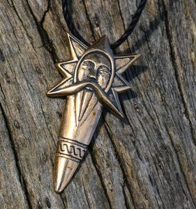 PERUN, SLAVIC THUNDER GOD, PENDANT, BRONZE - HISTORISCHEN REPLIKEN AUS BRONZE{% if kategorie.adresa_nazvy[0] != zbozi.kategorie.nazev %} - SCHMUCKSTÜCKE{% endif %}