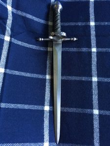 VERDURA, WIRE HANDLE, GREEN LEATHER, BATTLE READY COPY - SWORDFIGHT DAGGERS{% if kategorie.adresa_nazvy[0] != zbozi.kategorie.nazev %} - WEAPONS - SWORDS, AXES, KNIVES{% endif %}