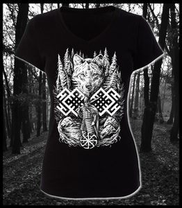 WOLF WARRIOR, SLAVIC LADIES' T-SHIRT - T-SHIRTS - DAMEN{% if kategorie.adresa_nazvy[0] != zbozi.kategorie.nazev %} - NAAV{% endif %}