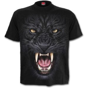 TRIBAL PANTHER - T-SHIRT SCHWARZ - HERREN-T-SHIRTS, SPIRAL DIRECT{% if kategorie.adresa_nazvy[0] != zbozi.kategorie.nazev %} - T-SHIRTS, BOOTS - ROCK MUSIC{% endif %}