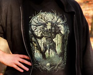 LESHY, MEN'S T-SHIRT, COLORED - HEIDNISCHE T-SHIRTS{% if kategorie.adresa_nazvy[0] != zbozi.kategorie.nazev %} - T-SHIRTS, BOOTS - ROCK MUSIC{% endif %}