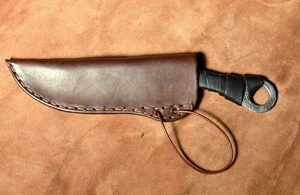 CELTIC HAND FORGED KNIFE WITH LEATHER SHEATH - KNIVES{% if kategorie.adresa_nazvy[0] != zbozi.kategorie.nazev %} - WEAPONS - SWORDS, AXES, KNIVES{% endif %}