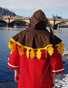 MEDIEVAL WOOLEN HOOD - BROWN - HATS FOR MEN{% if kategorie.adresa_nazvy[0] != zbozi.kategorie.nazev %} - SHOES, COSTUMES{% endif %}