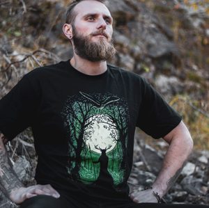 HERNE, THE GUARDIAN OF THE FOREST, T-SHIRT - HEIDNISCHE T-SHIRTS{% if kategorie.adresa_nazvy[0] != zbozi.kategorie.nazev %} - T-SHIRTS, BOOTS - ROCK MUSIC{% endif %}