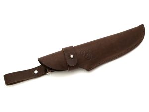 CARBON STEEL FIXED-BLADE BUSHCRAFT KNIFE WALNUT HANDLE WITH LEATHER SHEATH - KNIVES{% if kategorie.adresa_nazvy[0] != zbozi.kategorie.nazev %} - WEAPONS - SWORDS, AXES, KNIVES{% endif %}