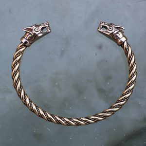 FENRIR, VIKING WOLF BRACELET, BRASS - VIKING, SLAVIC, CELTIC BRACELETS - BRONZE AND BRASS{% if kategorie.adresa_nazvy[0] != zbozi.kategorie.nazev %} - JEWELLERY - BRONZE, ZINC{% endif %}