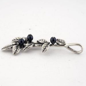 BLUEBERRIES, PENDANT, SILVER - PENDANTS WITH GEMSTONES, SILVER{% if kategorie.adresa_nazvy[0] != zbozi.kategorie.nazev %} - SILVER JEWELLERY{% endif %}