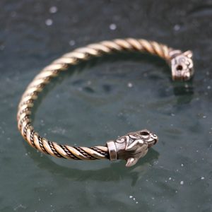 FENRIR, VIKING WOLF BRACELET, BRASS - BRONZE HISTORICAL JEWELS{% if kategorie.adresa_nazvy[0] != zbozi.kategorie.nazev %} - JEWELLERY - BRONZE, ZINC{% endif %}