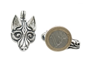 VIKING WOLF HEAD, SILVER PENDANT BY WULFLUND, AG 925, 16 G. - PENDANTS{% if kategorie.adresa_nazvy[0] != zbozi.kategorie.nazev %} - SILVER JEWELLERY{% endif %}