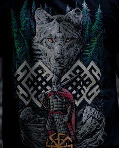 WOLF WARRIOR, SLAVIC T-SHIRT - COLORED - HEIDNISCHE T-SHIRTS{% if kategorie.adresa_nazvy[0] != zbozi.kategorie.nazev %} - T-SHIRTS, BOOTS - ROCK MUSIC{% endif %}