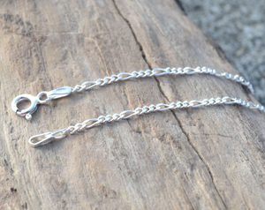 FIGARO, SILVER NECK CHAIN, AG 925 - CORDS, BOXES, CHAINS{% if kategorie.adresa_nazvy[0] != zbozi.kategorie.nazev %} - JEWELLERY - BRONZE, ZINC{% endif %}