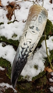 ODIN, LUXURY ENGRAVED DRINKING HORN - DRINKING HORNS{% if kategorie.adresa_nazvy[0] != zbozi.kategorie.nazev %} - HORN PRODUCTS{% endif %}