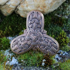 VIKING TREFOIL BRONZE BROOCH - COSTUME BROOCHES, FIBULAE{% if kategorie.adresa_nazvy[0] != zbozi.kategorie.nazev %} - JEWELLERY - BRONZE, ZINC{% endif %}