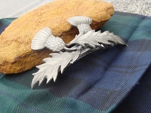 SCOTTISH THISTLE HAIRCLIP, PEWTER - COSTUME JEWELLERY{% if kategorie.adresa_nazvy[0] != zbozi.kategorie.nazev %} - JEWELLERY - BRONZE, ZINC{% endif %}