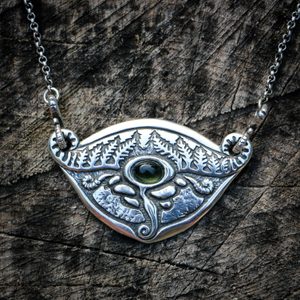 SPRING OF THE MOLDAU - MOLDAVITE, SILVER NECKLACE - MOLDAVITES, CZECH{% if kategorie.adresa_nazvy[0] != zbozi.kategorie.nazev %} - SILVER JEWELLERY{% endif %}